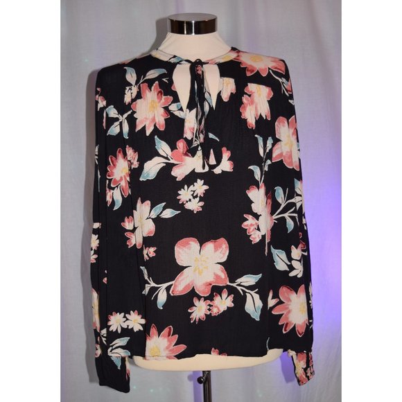 Billabong Floral Blouse size small - Picture 2 of 7